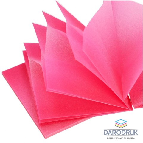 Starpak Notes samoprzylepny (karteczki) Transparentny ombre Różowy mix 100k [mm:] 75x75 Starpak (576523)