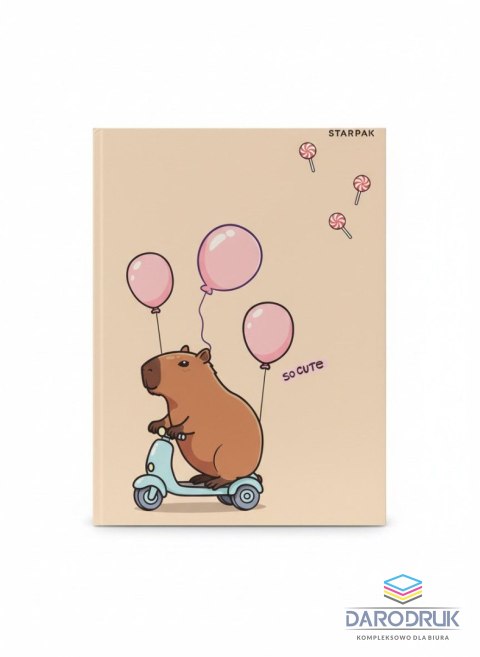 Starpak Teczka kartonowa na gumkę Kapibara A4 mix Starpak (583303)