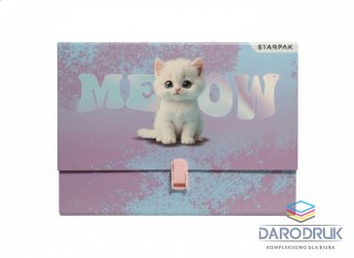 Starpak Teczka z szerokim grzbietem na zatrzask Kitty A4 mix Starpak (583306)