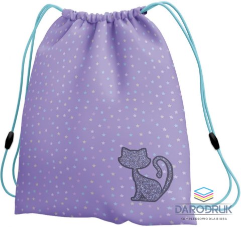 Starpak Worek na buty Glitter cat Starpak (576220)