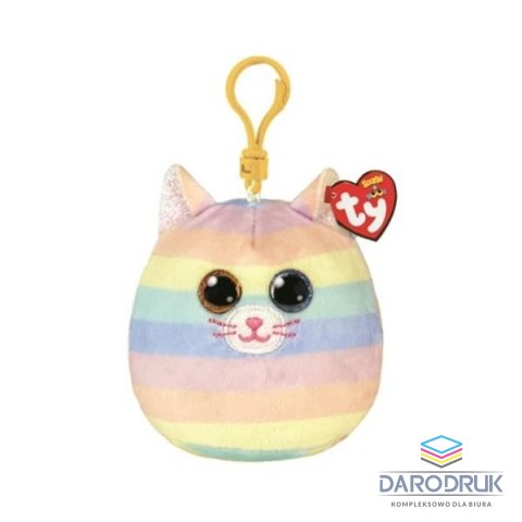 Ty Brelok Squishy Beanies tęczowy kot Ty (TY39561)
