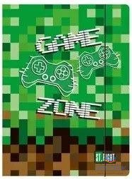 Unipap Teczka kartonowa na gumkę Game Zone A4 zielony 300g Unipap
