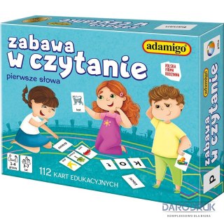Adamigo Gra karciana ZABAWA W CZYTANIE - KARTY Adamigo