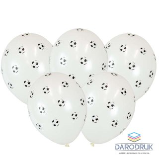 Arpex Balon gumowy Gol! 5szt. biały 300mm 12cal Arpex (KB3218)