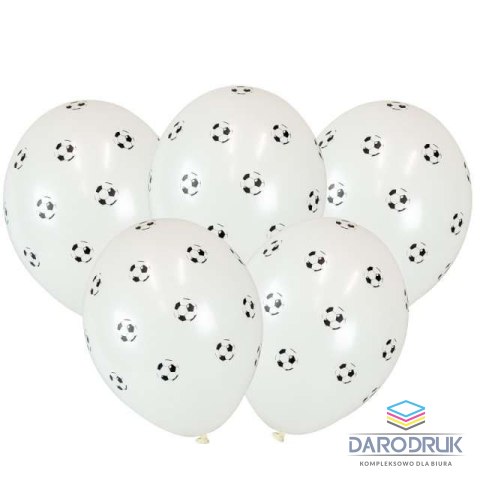 Arpex Balon gumowy Gol! 5szt. biały 300mm 12cal Arpex (KB3218)