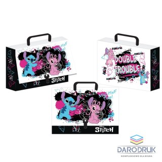 Beniamin Teczka kartonowa na zatrzask STITCH - BLACK A4 różne Beniamin (58373)