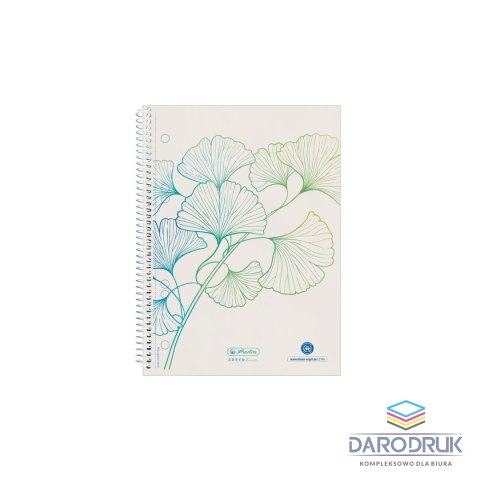 Herlitz Kołozeszyt (kołonotatnik) A4 GREENLINE 70k. 70g krata Herlitz (300006031)