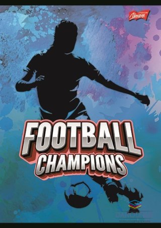 Unipap Zeszyt A5 FOOTBALL CHAMPIONS 32k. 70g podwójna linia kolor Unipap