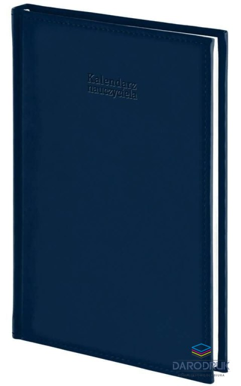 Wokół Nas Kalendarz nauczyciela książkowy (terminarz) Vivella granatowy A5 143mm x 204mm Wokół Nas (A5TN065B)