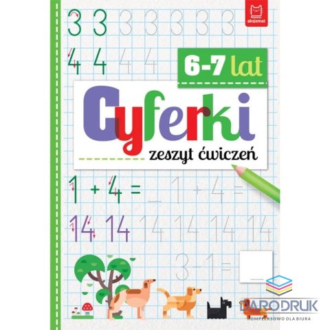 Aksjomat Książka dla dzieci Cyferki. Zeszyt ćwiczeń Aksjomat