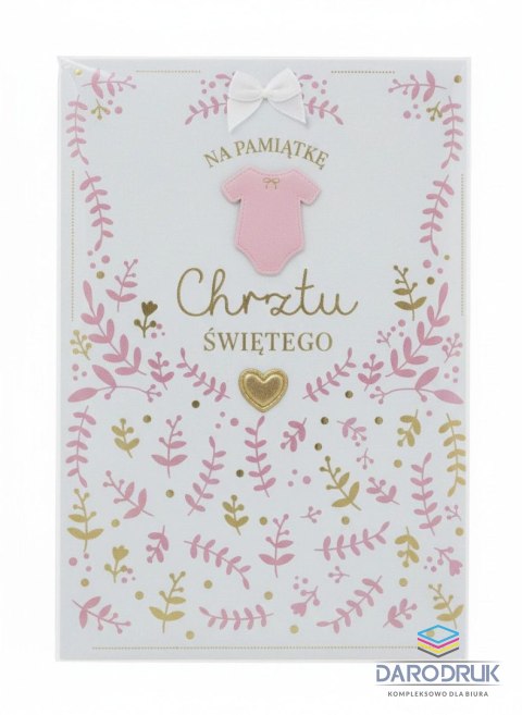 Kukartka Pamiątka chrztu Chrzest Kukartka (PMB-0009)
