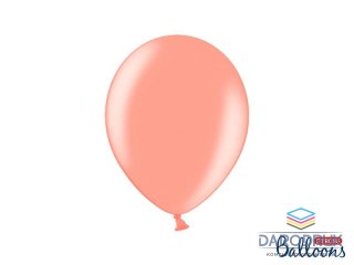 Strong Baloons Balon gumowy Metallic Rose Gold 1op/100sztuk metalizowany 100 szt różowy metaliczny 270mm Strong Baloons (SB12M-019R)