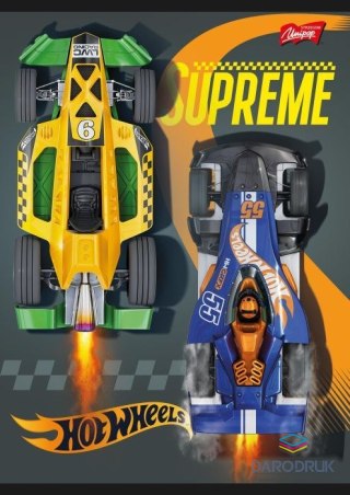 Unipap Zeszyt A5 HOT WHEELS 32k. 70g krata Unipap