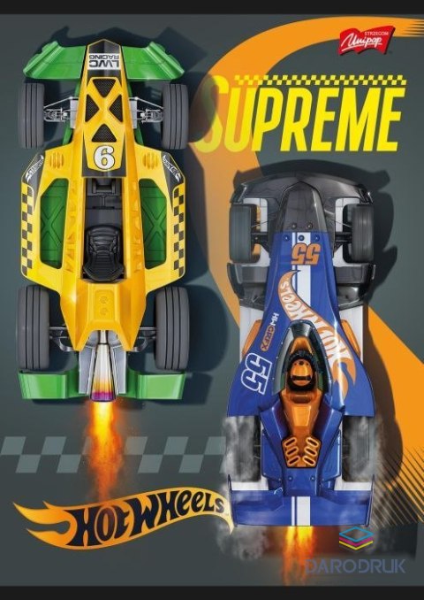 Unipap Zeszyt A5 HOT WHEELS 32k. 70g krata Unipap
