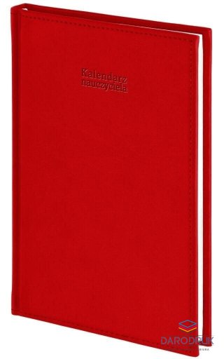 Wokół Nas Kalendarz nauczyciela książkowy (terminarz) Vivella czerwony A5 143mm x 204mm Wokół Nas (A5TN065B)