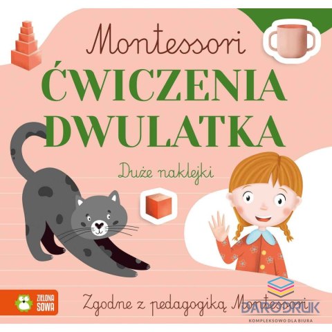 Zielona Sowa Książeczka edukacyjna Montessori. Ćwiczenia dwulatka Zielona Sowa