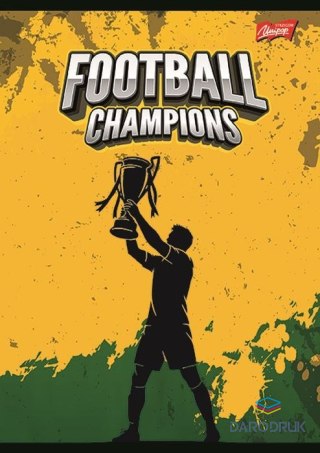 Unipap Zeszyt A4 FOOTBALL CHAMPIONS 32k. 70g podwójna linia kolor Unipap