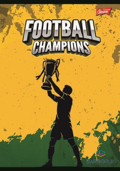Unipap Zeszyt A4 FOOTBALL CHAMPIONS 32k. 70g podwójna linia kolor Unipap
