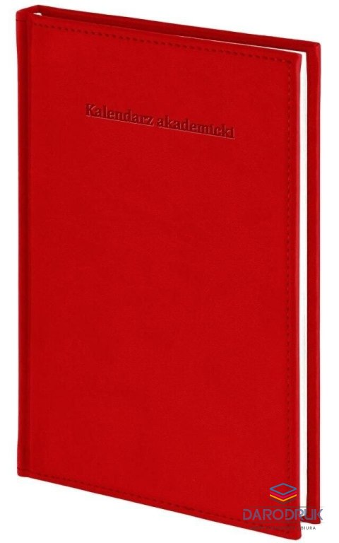 Wokół Nas Kalendarz nauczyciela książkowy (terminarz) akademicki Vivella czerwony A5 143mm x 204mm Wokół Nas (A5TA071B)