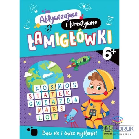 Aksjomat Książka dla dzieci PŁamigłówki aktywizujące i kreatywne Aksjomat