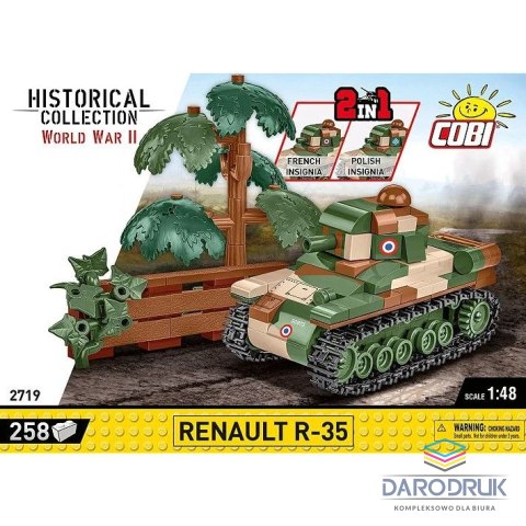Cobi Klocki konstrukcyjne Czołg Renault R-35 258el. Cobi (2719)