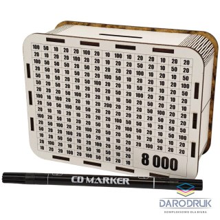 Cresco Skarbonka DUZA 8000+marker drewniana Cresco (224028)