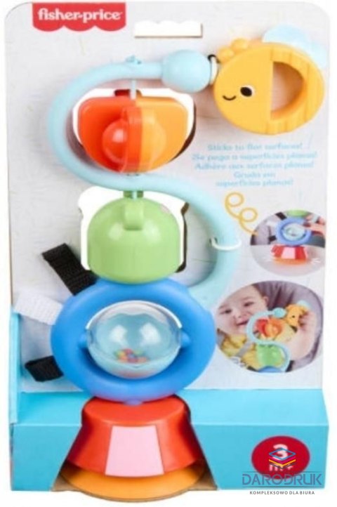 Fisher Price Zabawka edukacyjna Sensoryczna zabawka z przyssawką Wesołe odgłosy Fisher Price (JHB46)