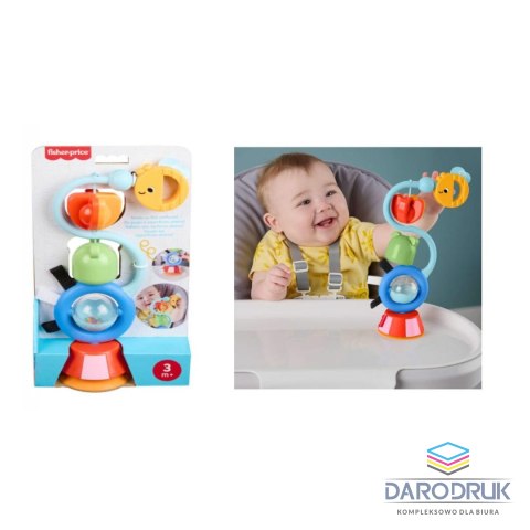 Fisher Price Zabawka edukacyjna Sensoryczna zabawka z przyssawką Wesołe odgłosy Fisher Price (JHB46)