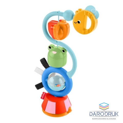 Fisher Price Zabawka edukacyjna Sensoryczna zabawka z przyssawką Wesołe odgłosy Fisher Price (JHB46)