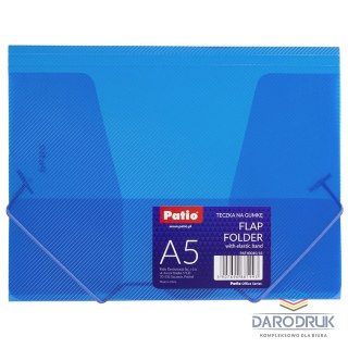 Patio Teczka plastikowa na gumkę 5907690881993 A5 niebieski Patio (PAT4004)