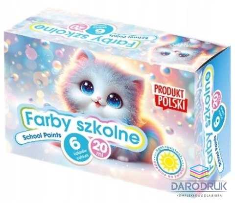 AS Farby plakatowe kotki kolor: mix 6 kolor. AS (301218001)