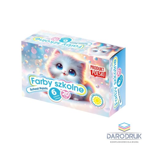 AS Farby plakatowe kotki kolor: mix 6 kolor. AS (301218001)