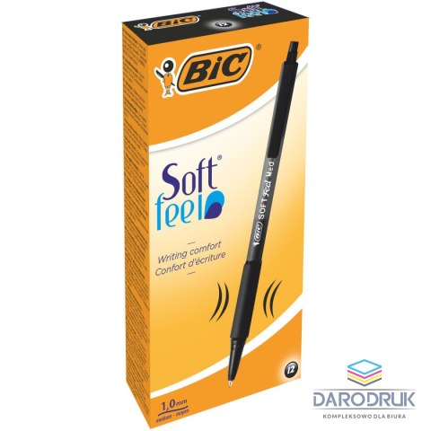 Bic Długopis SOFT FEELCLIC czarny wkład czarny 1,0mm Bic (837397)