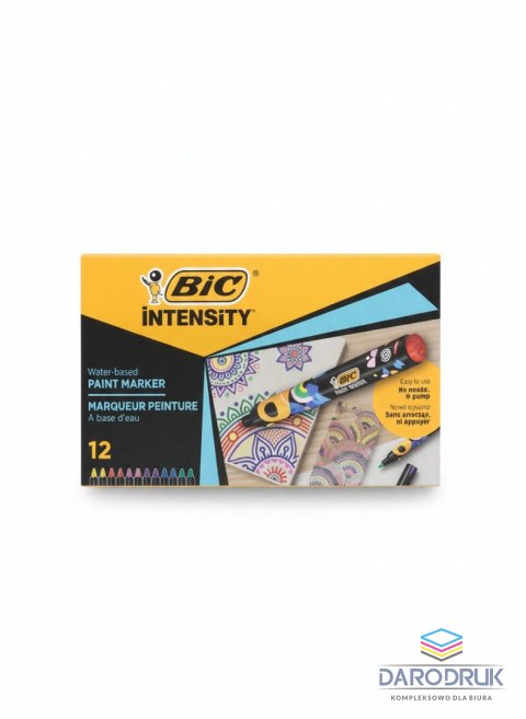 Bic Marker specjalistyczny AKRYLOWE 12SZT wkład mix okrągła końcówka Bic (527426)