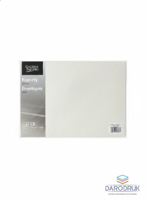 Galeria Papieru Koperta C5 Pearl srebrna jasna srebrny Galeria Papieru (280640) 10 sztuk