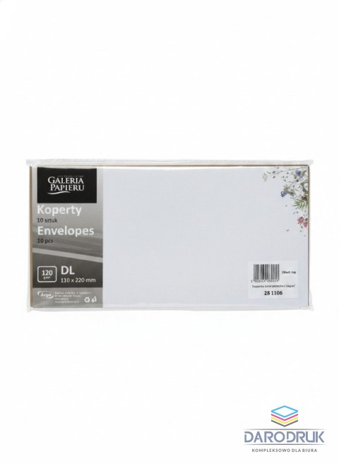 Galeria Papieru Koperta DL KWIAT KONICZYNY, 120g/m2 mix Galeria Papieru (281106) 10 sztuk