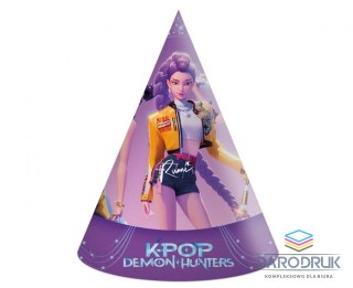 Godan Czapka party K-POP DEMON HUNTERS, 6 szt. mix papier Godan (98643)