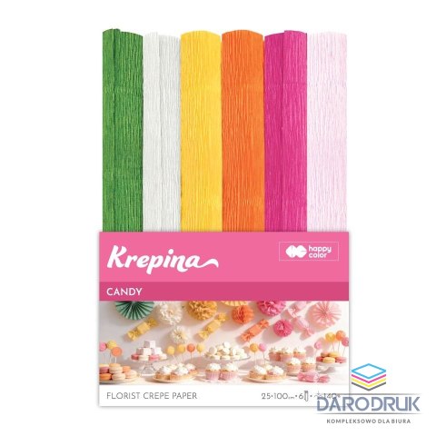 Happy Color Bibuła krepina (mix) Happy Color (HA 3650 2510-MIX CN)