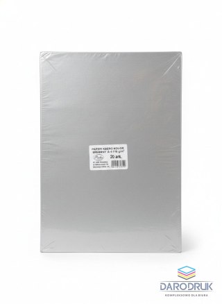 Protos Papier kolorowy A4 srebrny 20k. 110g Protos