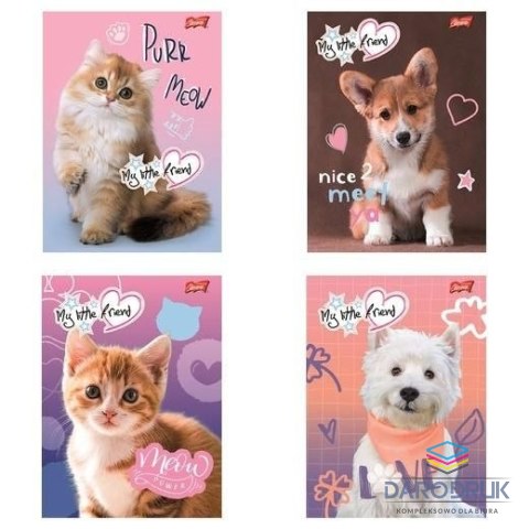 Unipap Zeszyt A5 Little Friend 16k. 70g krata Unipap