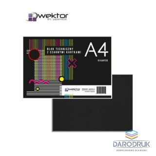 Wektor Blok techniczny A4 CZARNY 10k Wektor (5906395355150)