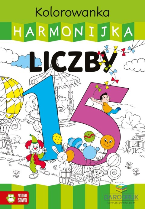 Zielona Sowa Książka dla dzieci harmonijka. Liczby Zielona Sowa