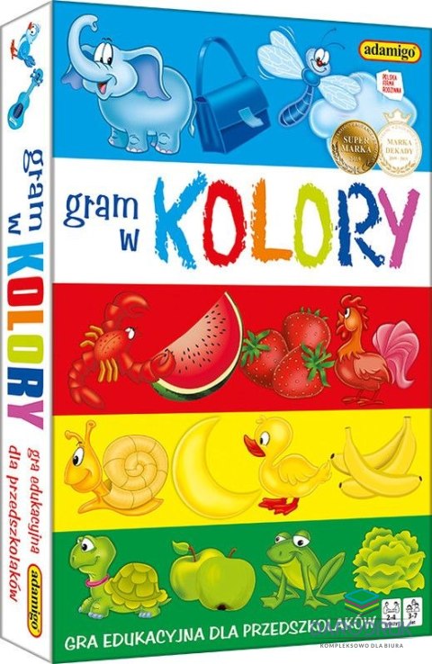 Adamigo Gra edukacyjna gram w kolory Adamigo (5902410005949)