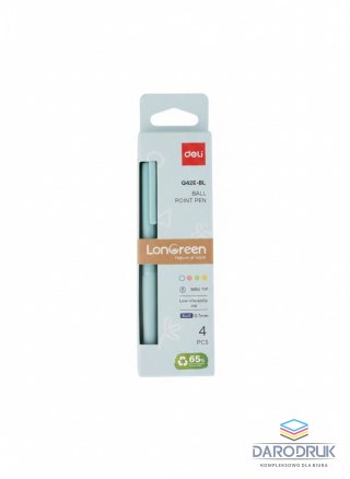 Argo Długopis Deli EQ42E-BL wkład niebieski Argo (EQ42E-BL)