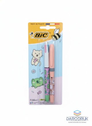 Bic Zakreślacz Highlighter Grip KAWAII 2sztuki wkład mix Bic (528033)