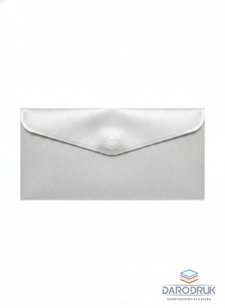 Biurfol Teczka plastikowa na guzik STARDUST SILVER DL srebrna Biurfol (TKSD-DL-02)