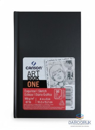Canson Blok artystyczny Szkicownik ARTBOOK ONE A6 100g 96k [mm:] 102x152 Canson (400110287)