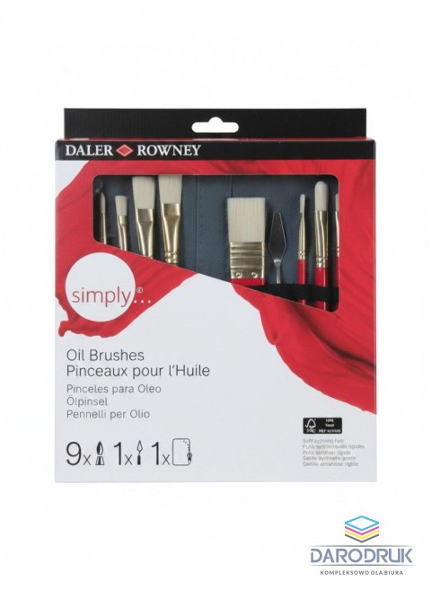 Daler Rowney Pędzel Oil 10 szt Daler Rowney (216646010)