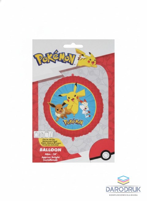 Godan Balon foliowy Pokemon 18cal Godan (5201184983980)