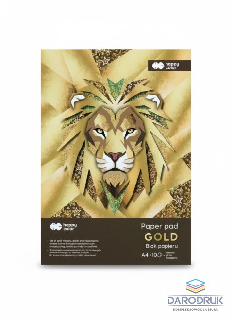 Happy Color Blok artystyczny Gold A4 10k Happy Color (HA 7840 2030-GD)